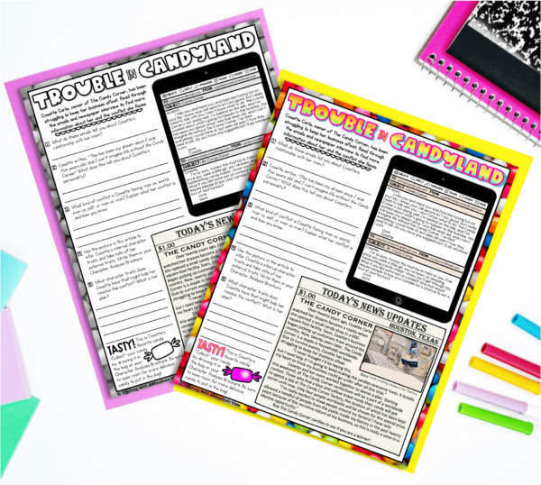 Character Traits Reading Project Reading Comprehension Enrichment Mock Up2