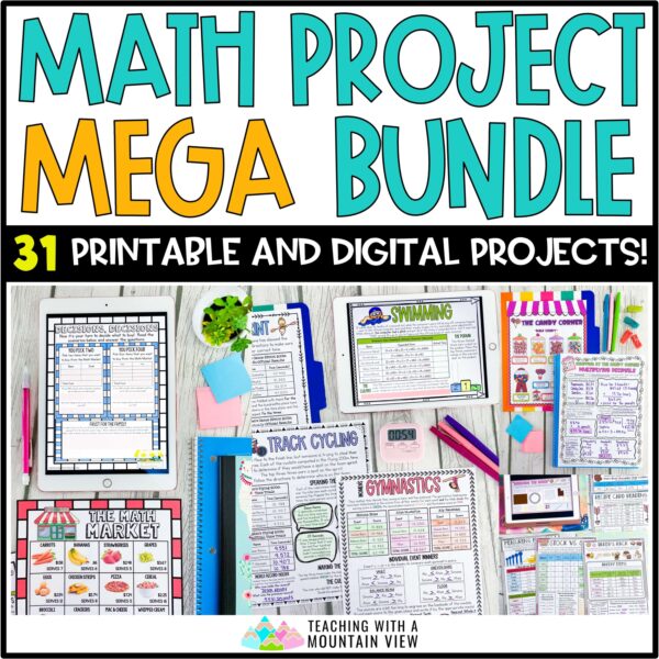 Math Projects for Upper Elementary | Real-World Math Activities Mega Bundle