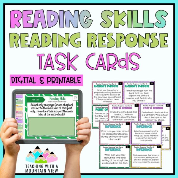Reading Skills Reading Response COVER