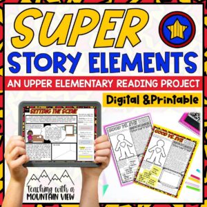 Story Elements Reading Project | Reading Comprehension Enrichment