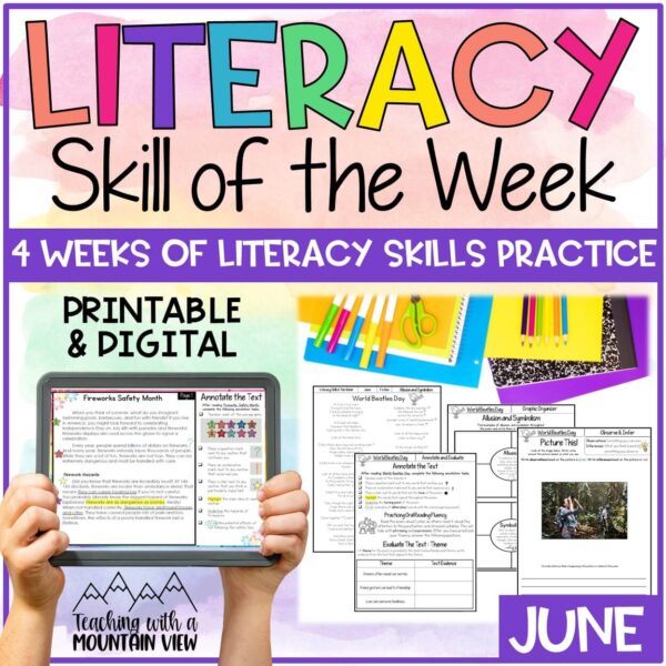 JUNE Literacy Cover