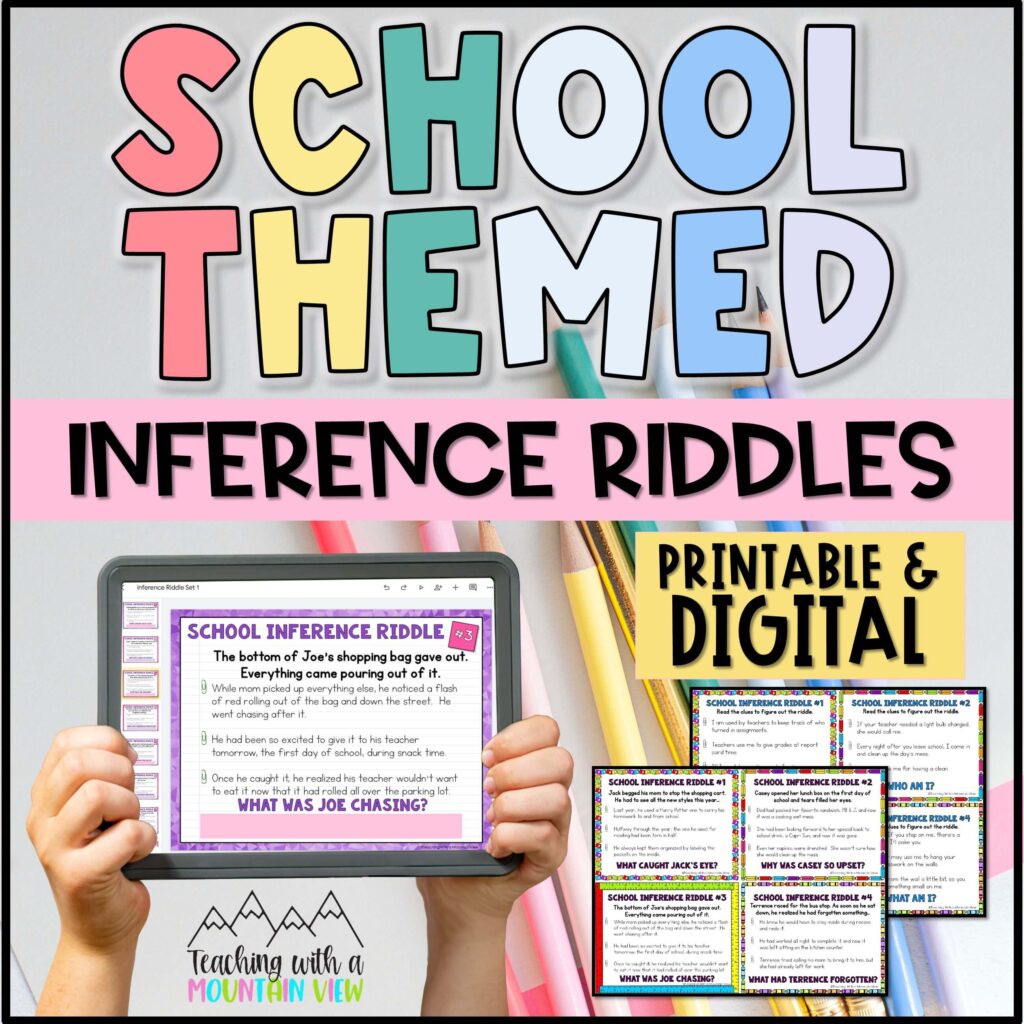 School Inference Riddle TC Cover