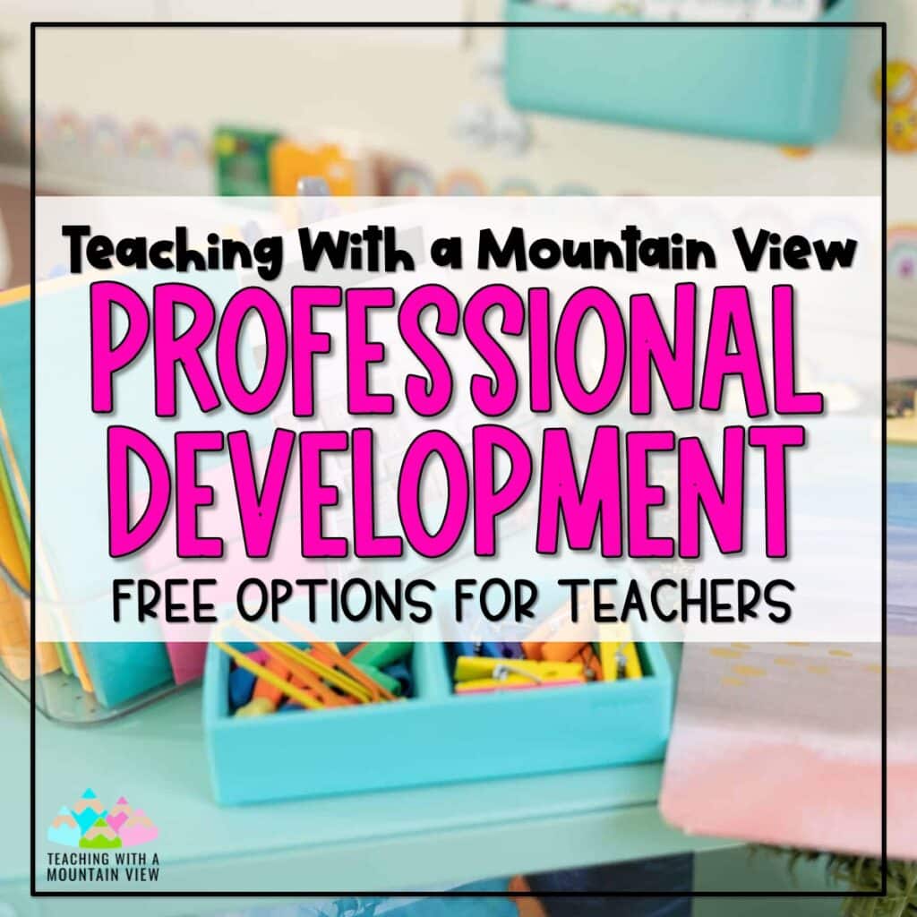 Engaging in professional development opportunities can provide fresh perspectives, new strategies, and valuable skills that will benefit both you and your students. Browse my FREE professional development opportunities below. I hope these resources help you reflect, set goals, and invest in your continuous growth as educators.

