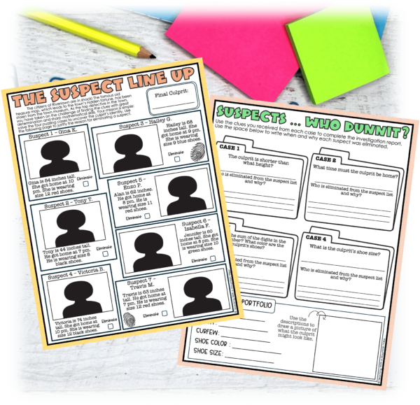 Addition and Subtraction Math Detectives Mock UP