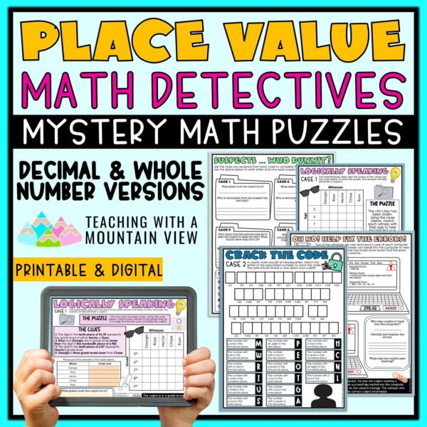 Place Value Math Detectives COVER scaled