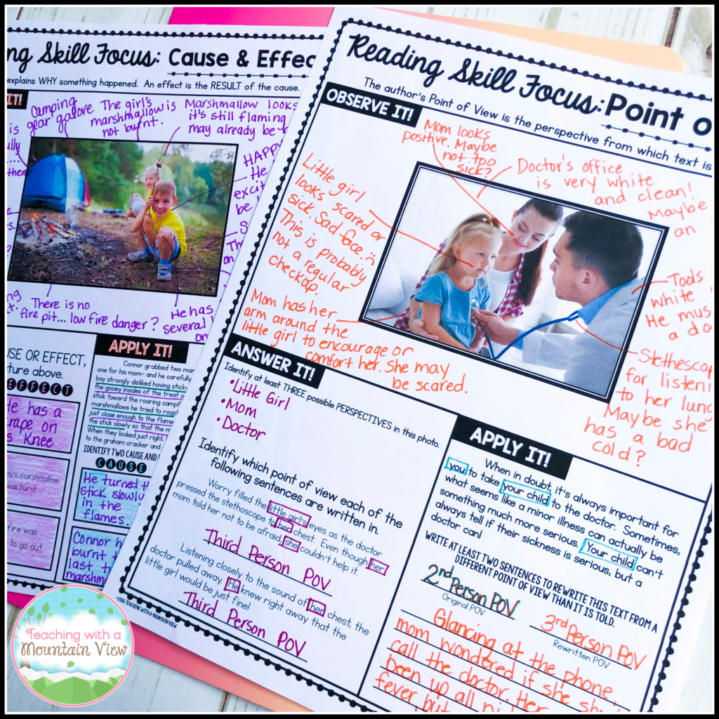 using pictures to teach reading skils