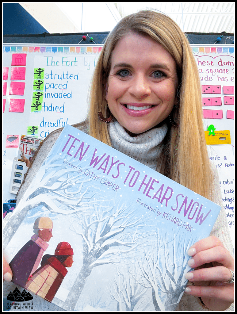 Ten Ways to Hear Snow literacy activity