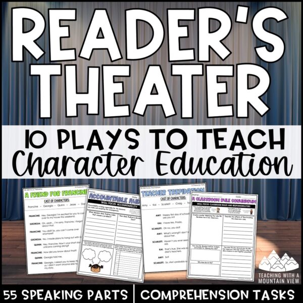 Character Education Readers Theater Scripts SEL Cover