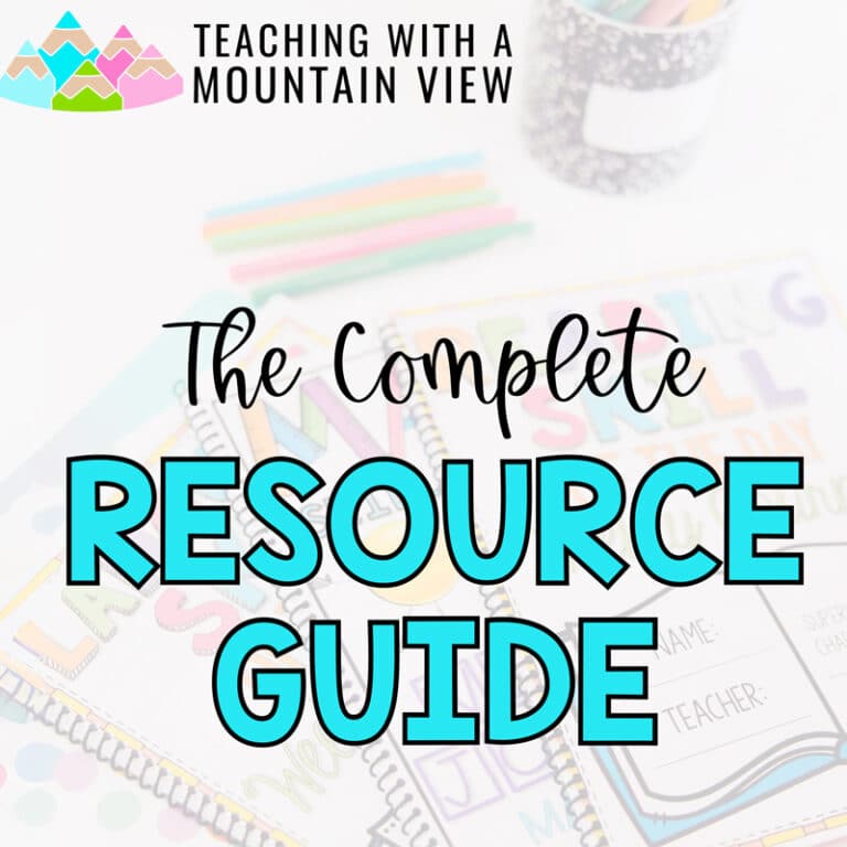 This Teaching With a Mountain View Resource guide is your shortcut to finding exactly what you need for your students separated by topic and season for easy navigation.