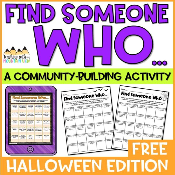 Halloween Activity, Find Someone Who