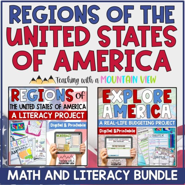 Regions of the United States | Math and Literacy