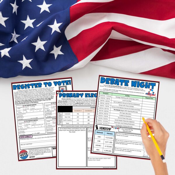 2024 Presidential Elections Math and Literacy Activities | Ultimate Bundle - Image 3