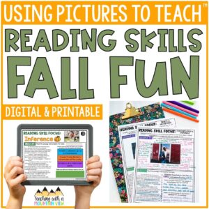 Thanksgiving Reading Activities | Fall Using Pictures to Teach Reading Skills