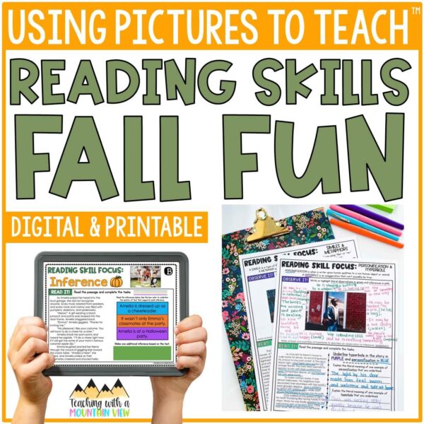 Using Pictures to Teach Reading Fall Fun