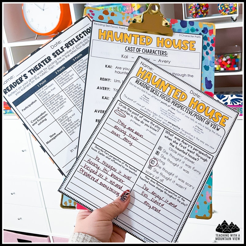 Halloween literacy activities and Halloween reader's theater scripts