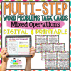Multi-Step Word Problems Task Cards