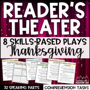 Thanksgiving Reader’s Theater Scripts for Practicing Reading Fluency