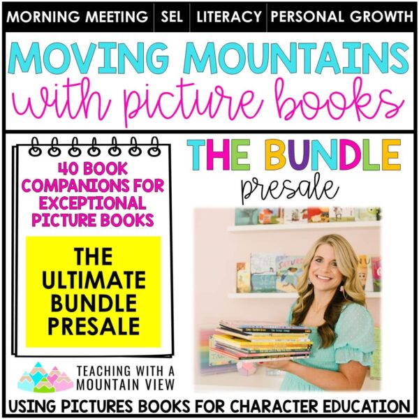 Using Picture Books for Character Education SEL Curriculum Morning Meeting Bundle Cover