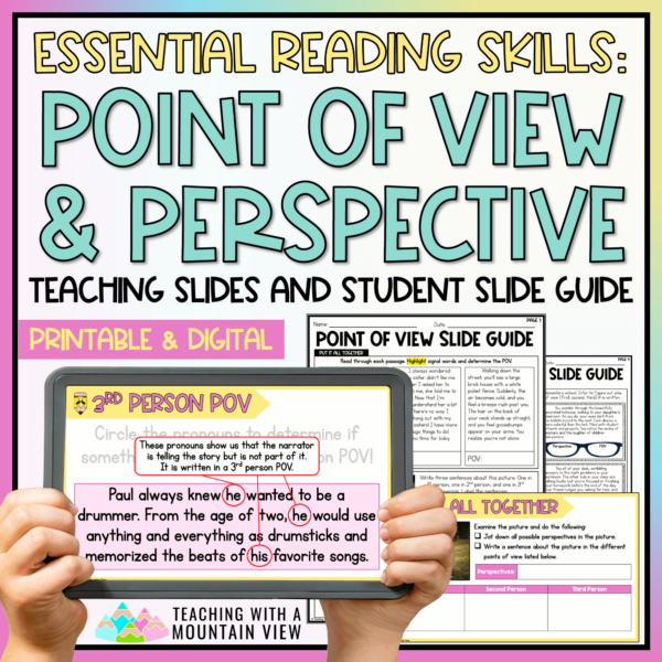 Point of View and Perspective Reading Lesson | Slideshow and Lessons