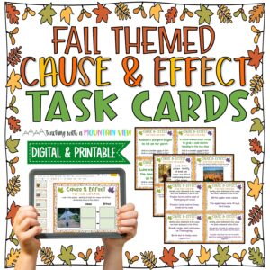 Fall Cause and Effect Task Cards