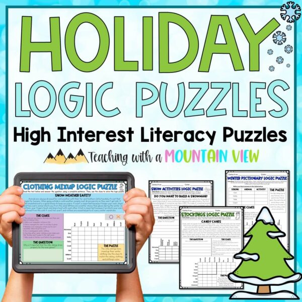 Holiday Logic Puzzle COVER with digital