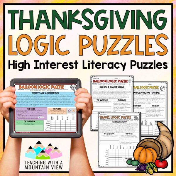 Thanksgiving Logic Puzzles COVER