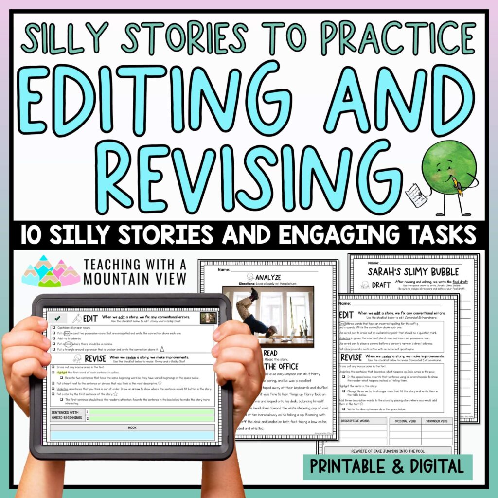 Get Inspired 39 Activities to Practice Editing and Revising | Editing and Revising Tasks