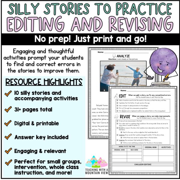 Activities to Practice Editing and Revising | Editing and Revising Tasks - Image 3