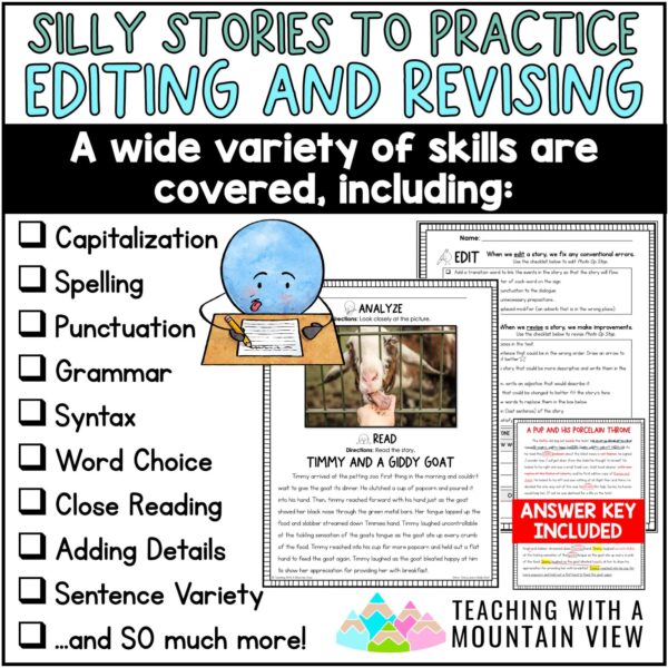 Activities to Practice Editing and Revising | Editing and Revising Tasks - Image 2