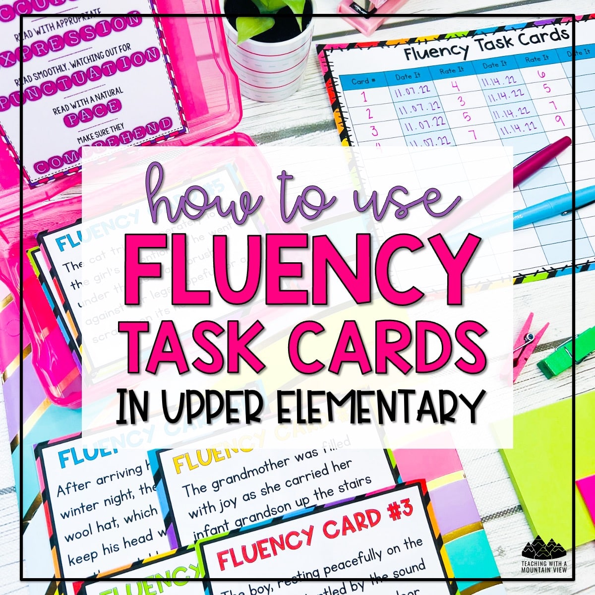 If we want to nurture proficient readers who truly comprehend, prioritizing fluency is non-negotiable. Fluency task cards can help!