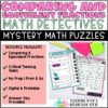 Comparing and Equivalent Fractions Math Detectives Mystery | Critical Thinking - Image 2