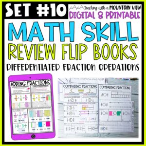 Fraction Operations Flipbooks Cover