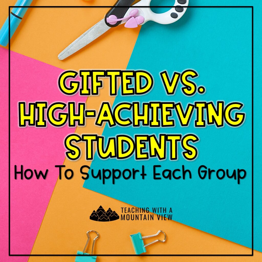 Dive into some of the differences between gifted and high-achieving students and learn practical strategies that help each group thrive.