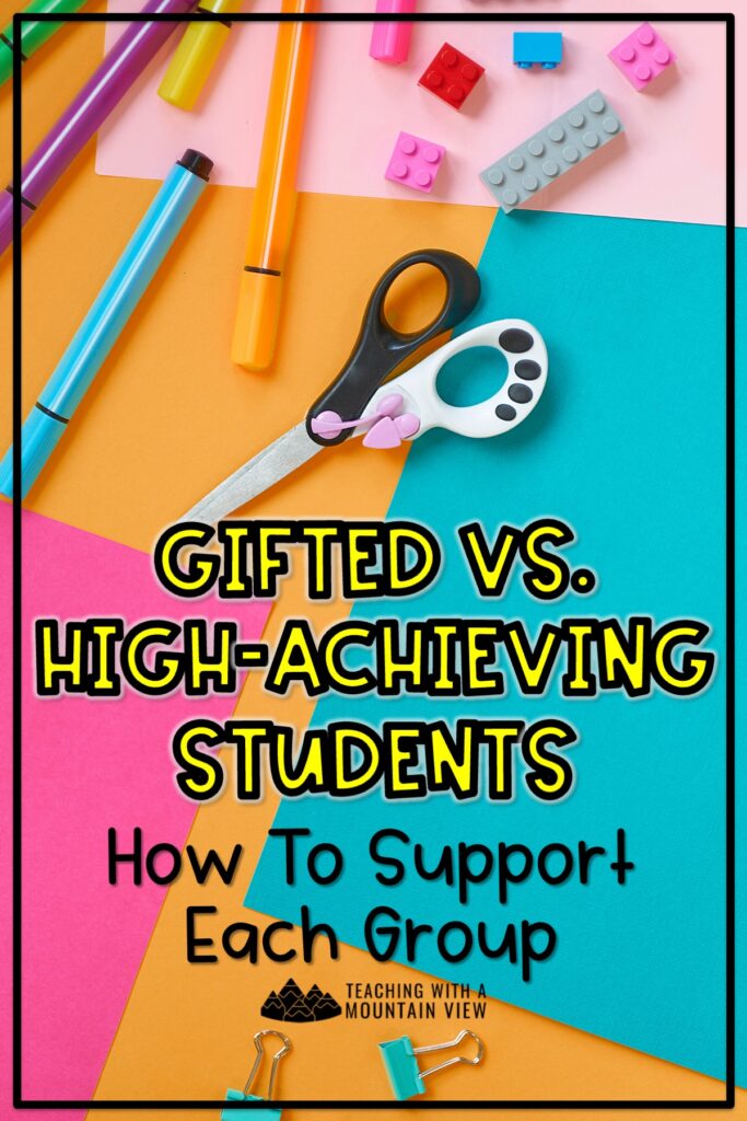 gifted and high achieving students upper elementary