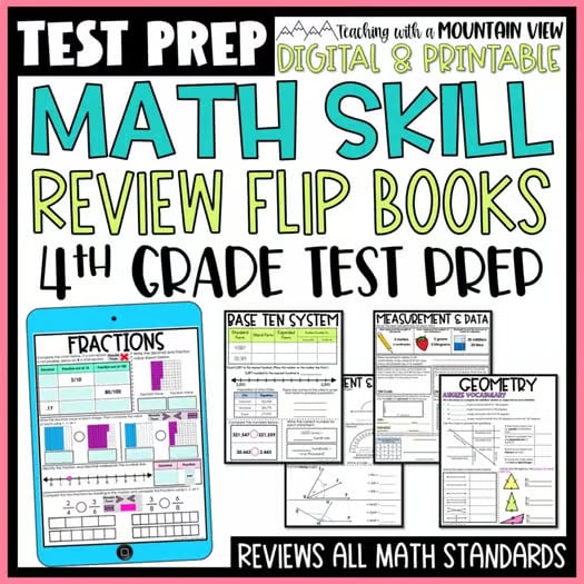 4th grade math flip test