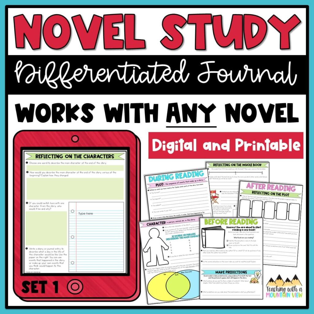 Get Inspired 45 Novel Study Journal for Any Novel