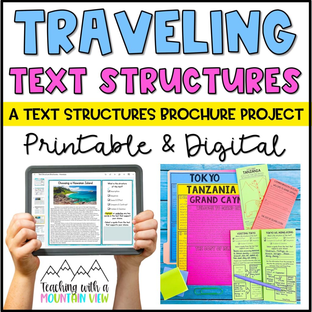 Informational Text Structure Activity - Teaching with a Mountain View