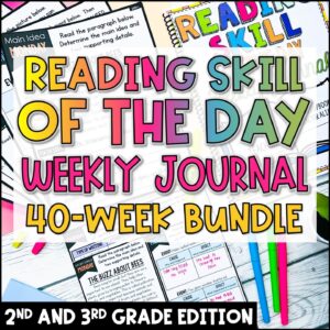 Reading Skill of the Day | Comprehension Spiral Review 2nd and 3rd Grade