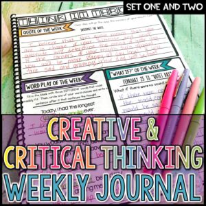 Morning Work Journal or Bell Ringers | Think It Through for Critical Thinking