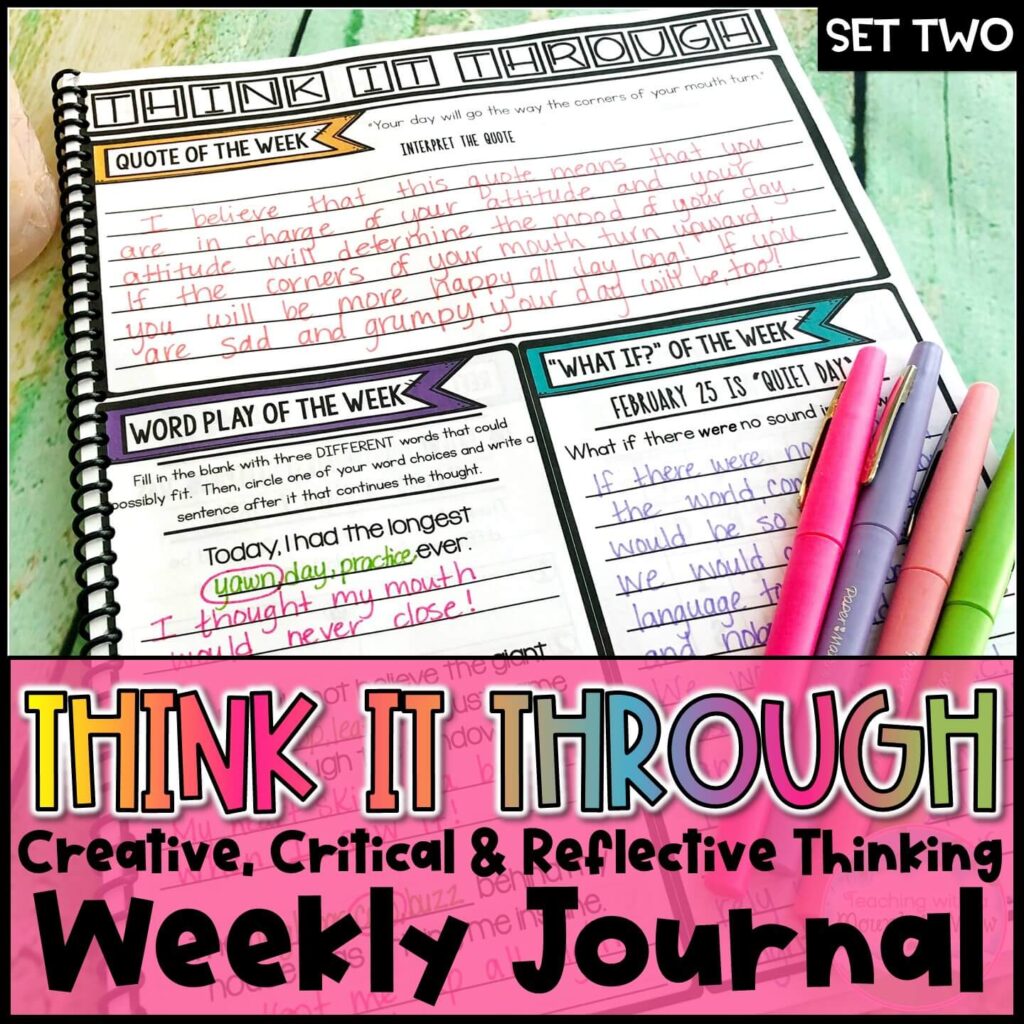 Homepage 16 Weekly Creative & Critical Thinking Journal #2