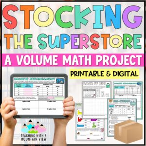Volume Math Project | Real-World Upper Elementary Volume Activities