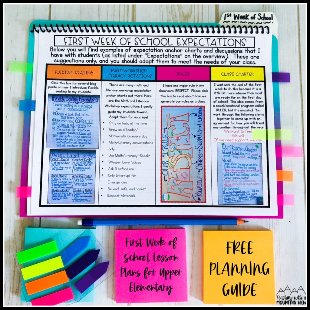 FREE first day of school lesson plans: After many first days of school over the years, here are my tried and true tips for a successful first day of school. 