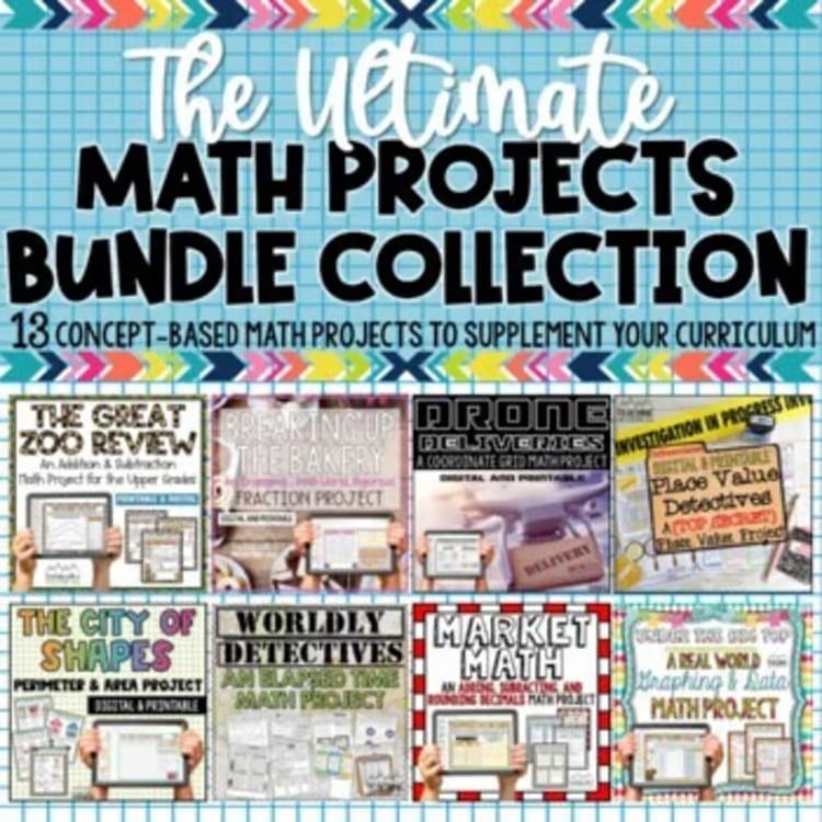 Math Projects BUNDLE Real World Activities for Math Skills