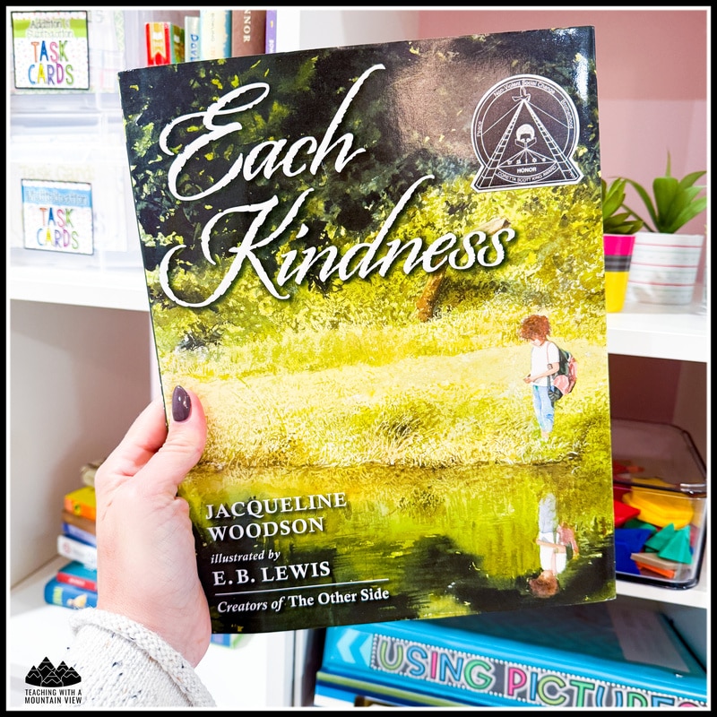 November Literacy lesson: Cause and Effect and Theme

To extend the passage, pair it with Each Kindness (Amazon affiliate link). This story illustrates the ripple effects of actions, providing a rich text to solidify how a single action (the cause) leads to an outcome (the effect) and how those events reveal the story's overall theme of compassion.