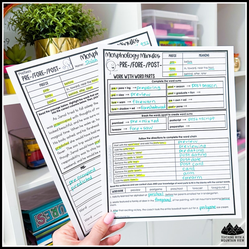 Morphology Resource Bundle
