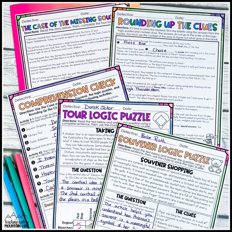 Reading Logic puzzles
