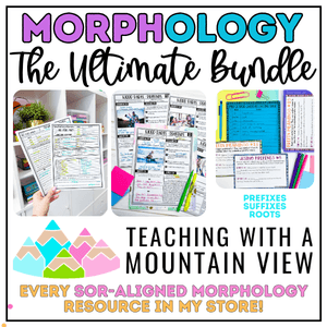 Homepage 9 Morphology Resource Bundle | SOR-Aligned Word Study | Prefixes Suffixes Roots