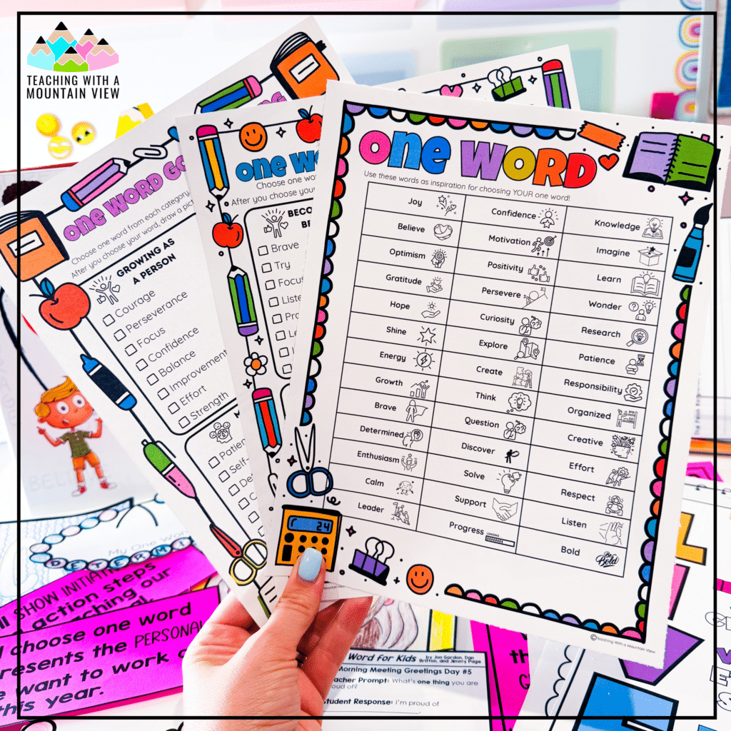 One Word Goal Setting for Kids: A Meaningful Back-to-School SEL Activity 39 OneWordforKids13