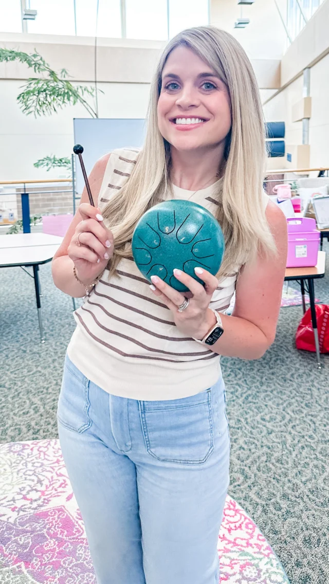 This is a total teacher MUST in my classroom! The tongue drum is a super calming way to get your students’ attention. From day one, I set the expectation that if students hear the tap of the drum, they stop what they’re doing and find me with their eyes. Works like a charm and brings such a peaceful sense of calm to the classroom every time. 🩷🩵💚 

Drop a comment below, and I’ll send you the link to mine. 🔗 

#teacher #backtoschool #iteachtoo #teachersofinstagram #iteach #firstweekofschool