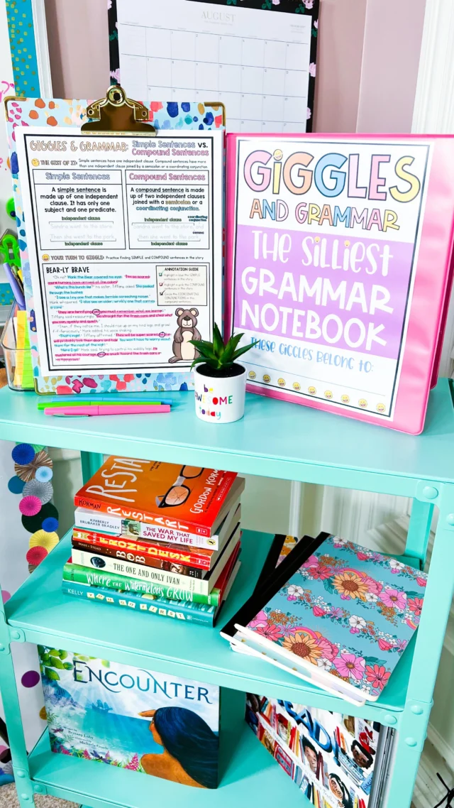 Giggles and Grammar is your complete curriculum for teaching grammar. 💪 It’s easy to implement, and you’ll love all the giggles shared with your students along the way! Comment below, and I’ll send you all the details! 😆❤️

#teacher #backtoschool #iteachtoo #teachersofinstagram #iteach #firstweekofschool #teaching #teachingideas #homeschool